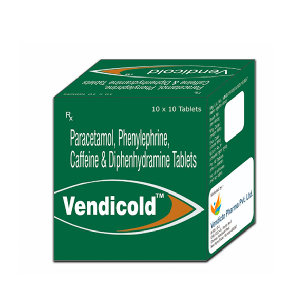 Vendicold Tablets — Cold & Congestion Relief