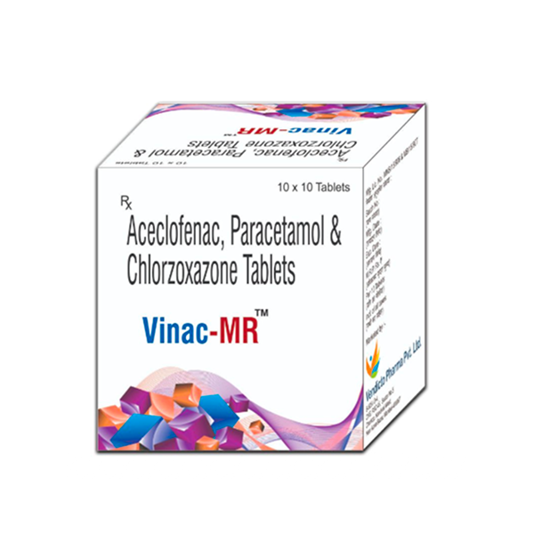 Vinac-MR Tablets — Aceclofenac + Paracetamol + Chlorzoxazone