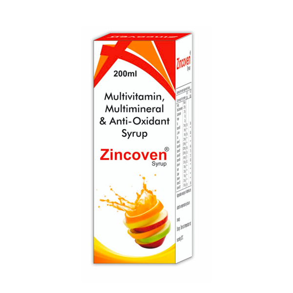 Zincoven Syrup — Multivitamin Multimineral Antioxidant Syrup 200ml